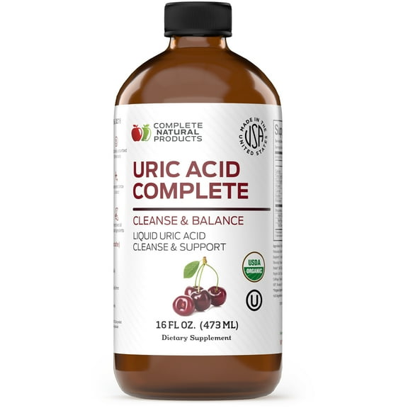 Uric Acid Support Complete Natural Products Supplement - 16 fl oz - Natural Detox for Joint Health