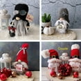 thumbnail image 3 of Knitted Christmas Gnomes Decorations Handmade Swedish Tomte Plush Gnomes Scandinavian Santa Elf Christmas Table Tiered Tray Ornament Nisse Gnome Festive Christmas Decor Gifts, 3 of 5