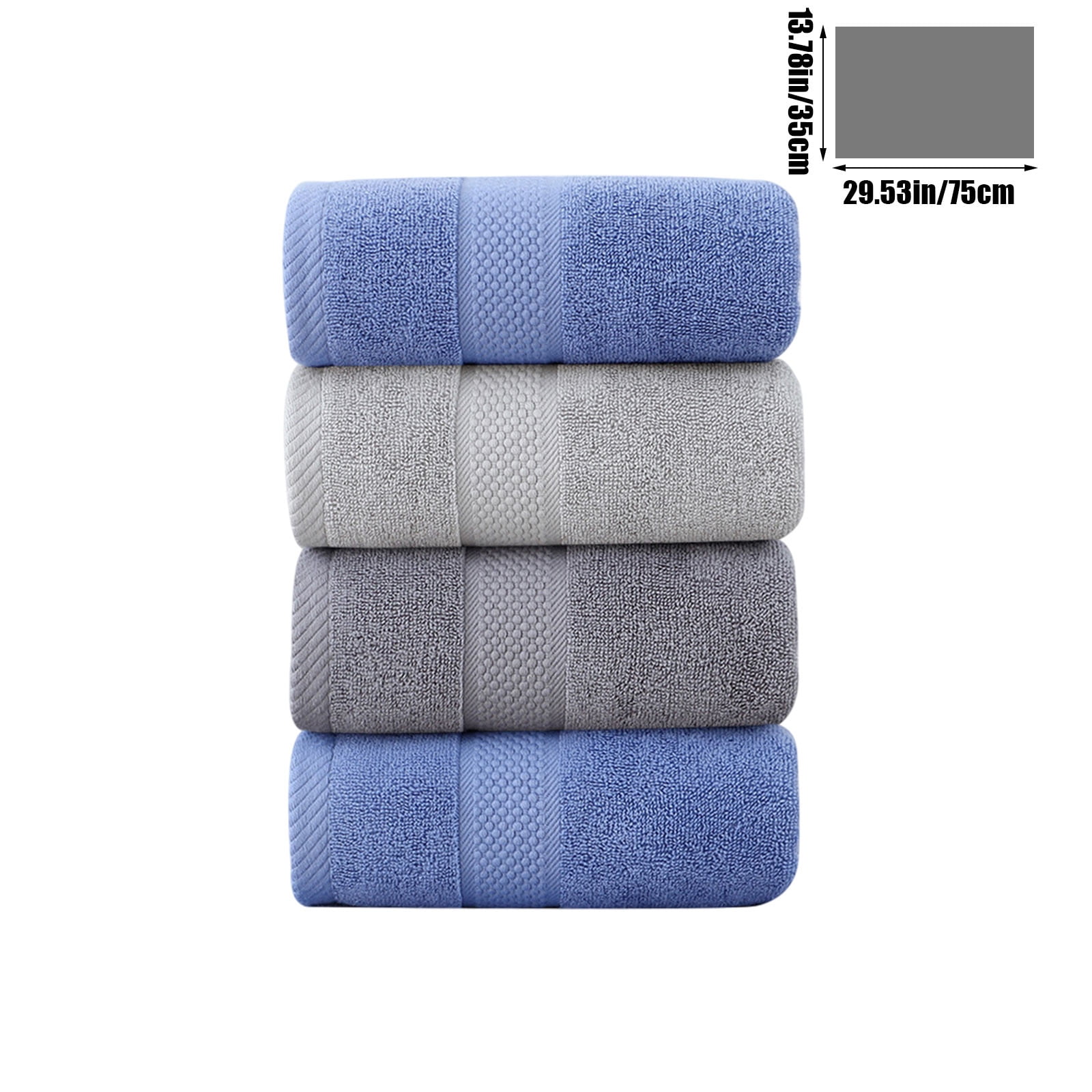 AUHomi Elegance Organic Cotton Face Towel - Super Soft, Quick Dry, Durable, Absorbent Oversized Face Towels - Ideal Quick Dry Large Luxury Towel Set for Shower,Cleanse the Face,(30"x14", 4pcs)