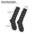thumbnail image 5 of Easygdp Christmas Deers Soccer Socks Sport Knee High Socks Calf Compression Athletic Socks for Men and Women, 5 of 9