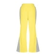 thumbnail image 3 of HomeDM Womens Baggy Sweatpants Wide Leg Sweat Pants Color Block Athletic Jogger with Pockets Casual Trendy Pants Comfy Lounge - Yellow/L, 3 of 6
