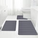 thumbnail image 2 of Clearance!Maojin Juego de alfombras de baño de espuma viscoelástica de 3 piezas, alfombrillas de baño absorbentes extra suaves antideslizantes, juegos de baño lavables y secas a máquina, 2 of 3