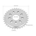 thumbnail image 7 of Electric Bicycle Conversion Kit with Brush Motor, Freewheel, Twist Throttle, Controller, and Sprocket for Easy Installation - Fits Most Bicycles, 7 of 7
