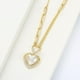 thumbnail image 5 of Collar Eslabones Corazon Perla Swarovski Oro 14k Lam dorado Unitalla, 5 of 8