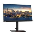 thumbnail image 3 of Lenovo ThinkVision T24i 23.8in 1920 x 1080 FHD IPS WLED-Backlit LCD 2-Pack Raven Black Monitor Bundle with HDMI, VGA, DisplayPort, USB Hub, Fully Adjustable Desk Mount Monitor Stand, 3 of 6