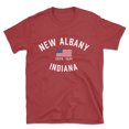 thumbnail image 1 of New Albany Indiana Patriot Men's Cotton T-Shirt, 1 of 1