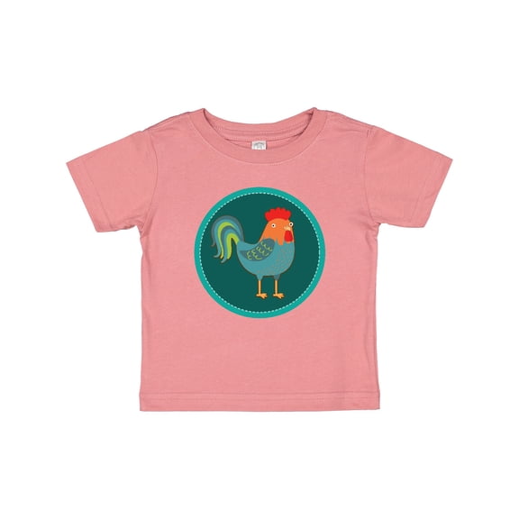 Inktastic Rooster Chicken Farmer Boys or Girls Baby T-Shirt