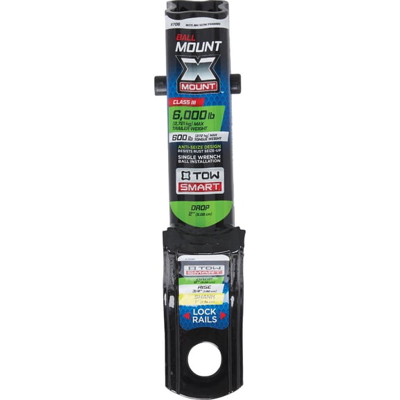 TowSmart X Mount Reversible Hitch, Assembled Height: [Insert Height] Class III for Vehicles 96000 oz