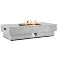 thumbnail image 4 of ReeQuo 60" Outdoor Propane Fire Pit Table for Patio, Rectangular Firepit with Lid, Rain Cover & Lava Rocks, 4 of 8
