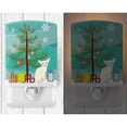 thumbnail image 2 of Foreign White Cat Merry Christmas Tree Ceramic Night Light, 2 of 2