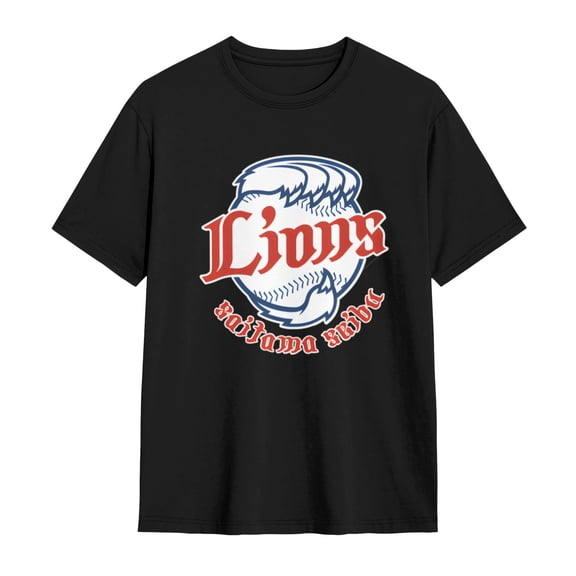 Saitama Seibu Lions Shirt Short Sleeve Cotton Tshirt
