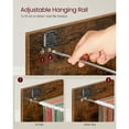 thumbnail image 4 of VASAGLE 2-Drawer Vertical File Cabinet, Filing Cabinet for Home Office, Printer Stand, with 2 Lockable Drawers, Adjustable Hanging Rail, Rustic Brown, 4 of 6