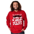 thumbnail image 4 of You're The Juan That I Want Mustache Men's Big & Tall Graphic Hoodie Brisco Brands 3X, 4 of 5