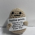 thumbnail image 4 of 1pc Cute and Funny Positive Potato Wool Knitted Doll - Creative Small Gift for Birthday Party, Holiday Accessory, and Aesthetic Home Decor, 4 of 10