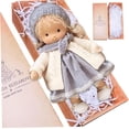 thumbnail image 1 of Ragdoll Rag Doll con caja de regalo Ragdoll con sombrero, bufanda, zapatos y más decoración lindos juguetes de muñecas de peluche para bebés y niños pequeños regalos de cumpleaños de Navidad, 1 of 5