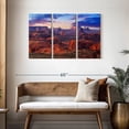 thumbnail image 3 of Elephant Stock Hunts Mesa Monument Valley Sunset Wall Art - Horizontal Multi Panel Canvas - Living Room Wall Decor - Places Multi Panel - Blue And Brown Decor By Susanne Kremer - 45" x 28", 3 of 8