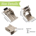thumbnail image 2 of Folding Brackets, 2Pcs Silver Stainless Steel Foldable Support Bracket Heavy Duty Self-Locking Hinge Lock Extension Support for Folding Table Legs, Workbench (0-180 Degree), 2 of 5