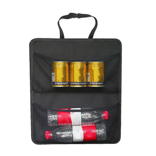 Kenally Bolsa de almacenamiento para asiento trasero de coche, redes colgantes múltiples, bolsa de bolsillo para maletero, organizador, almacenamiento Ventana automotriz Tippe A Kenally CZ9208-01