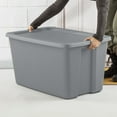 thumbnail image 5 of (2 pack) Sterilite Extra Large Storage Bin, 30 Gallon Plastic Storage Container with Snap-On Lid, Gray, 5 of 12