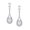 white gold, variant on Dangle Earrings for Women Drop Earrings 18K White Gold Plated Created Opal Jewelry Hypoallergenic for Sensitive Ears