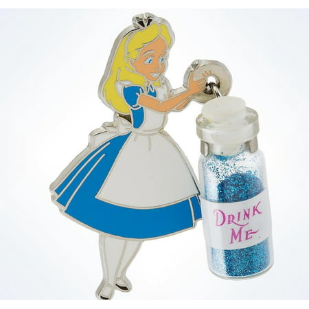 disney parks alice in wonderland with drink me bottle pin new with