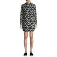 thumbnail image 2 of No Boundaries Juniors' Print Hoodie Dress, 2 of 6