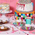 thumbnail image 2 of 100 Pack Rainbow Cupcake Liners - Standard Size, Greaseproof Paper Muffin Liners for Birthday Party, Wedding Cake, Colorful Cupcake Wrappers, 2 of 7