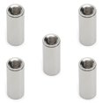 thumbnail image 1 of HUGFEGWE 5PCS Round Connector Nuts M8 x 30mm Threaded Sleeve Rod Coupling Nut for Connect Two Threaded Shafts 1.25mm Pitch CJB91-25829, 1 of 7