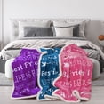 thumbnail image 7 of Yibo Best Friend Birthday Gifts Blanket Flannel Soft and Comfortable Anti-static Bed Sofa Blanket, 7 of 7