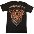 thumbnail image 2 of American Fighter Men's T-Shirt Dip Dye Puff Print City View Tee (XXX-Large, Brown), 2 of 3