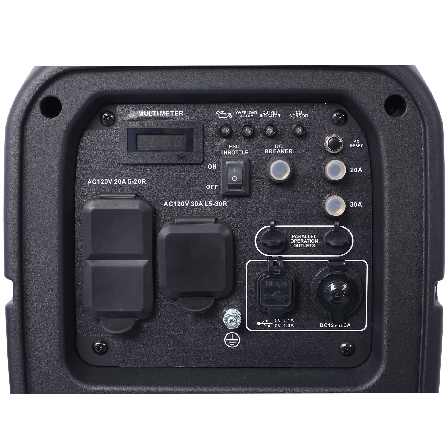 HNGMTNG 3500 Watt Portable Inverter Generator Gas Powered  EPA Compliant with CO SENSOR  Compact and Lightweight for Home Backup Power  Outdoor Camping  RV and Trailer