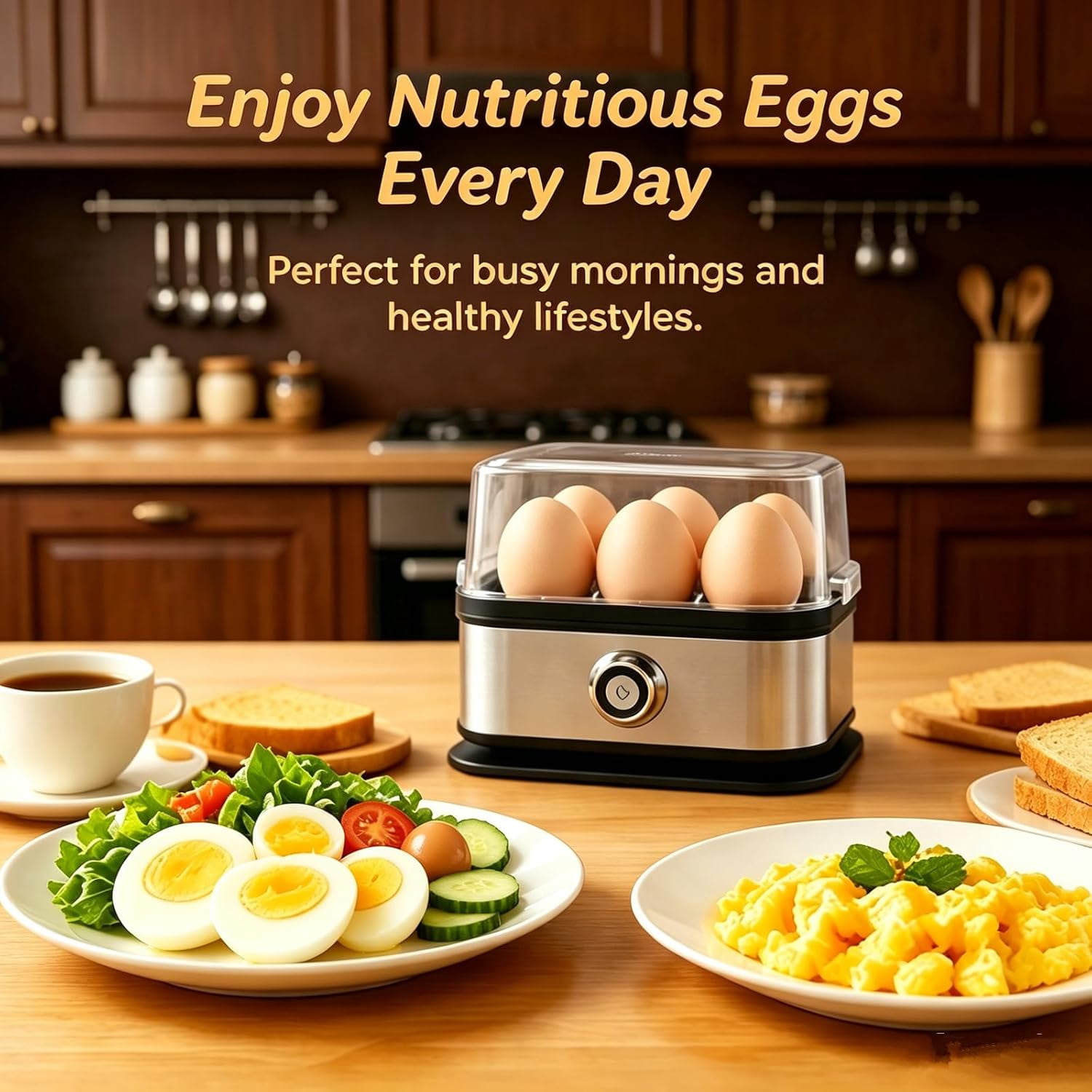 2026 NEW Multifunctional Egg Steamer with Clear Lid, Kitchen Egg Steaming Pot, Electric Egg Cooker 6 Egg Capacity Auto Shutoff, Rapid Egg Cooker for Soft Medium Hard Boiled Eggs (2pcs)