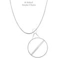 thumbnail image 3 of 1.1mm Solid .925 Sterling Silver Round Snake Chain Necklace, 22 inches, 3 of 7
