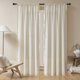 thumbnail image 1 of Joydeco Cortinas bohemias beige de 108 pulgadas, juego de 2 paneles, cortinas bohemias color crema para dormitorio, sala de estar, filtrado de luz súper suave, rústico, semitransparente, con bolsillo, 1 of 1