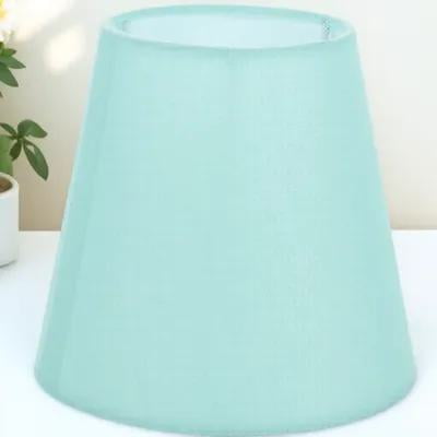 Supvox Fabric Drum Light Shade Lampshade Mint Green Simple 1Pcs for Living Room