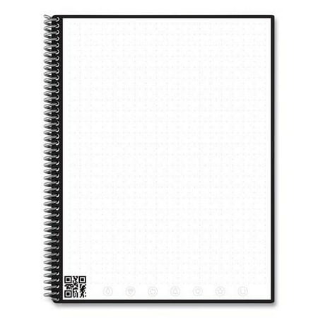 Rocketbook Core Smart Notebook 8.5" x 11" Dot-Grid Ruled 16 Sheets Black EVR-L-RC-A-FR