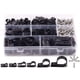 thumbnail image 1 of 135pcs abrazadera de cable tipo R con tornillo de montaje, para la gestión de cables Afortunado Sencillez, 1 of 1