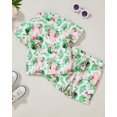 thumbnail image 6 of ZOEREA Toddler Baby Boy Clothes Hawaiian Outfit Shorts Sets Printed Button Down Shirt and Shorts Summer Beach Clothes 1-5T, 6 of 9