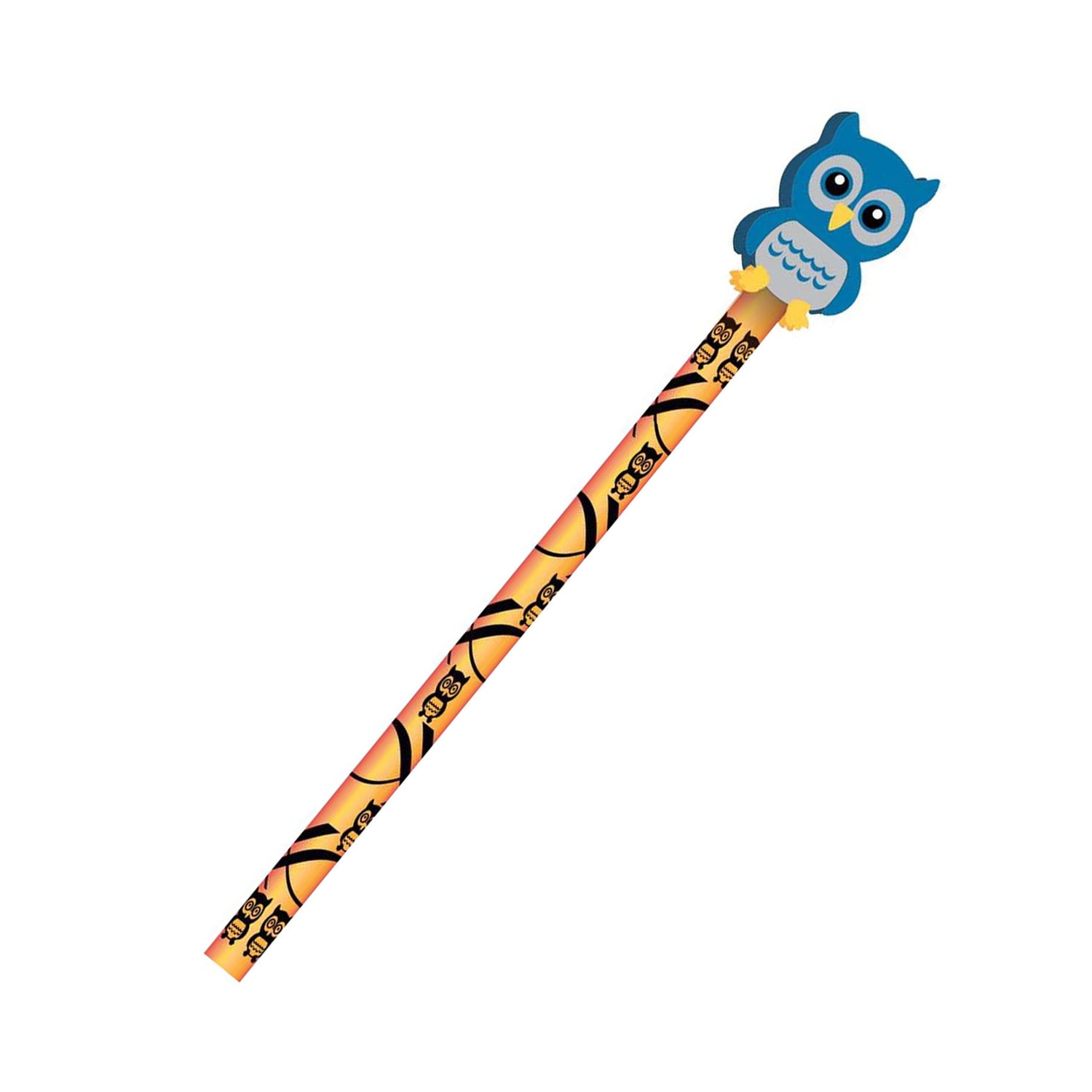 Moon Products Pencil & Eraser Topper Write-Ons, Hoot Owl, Pack of 36