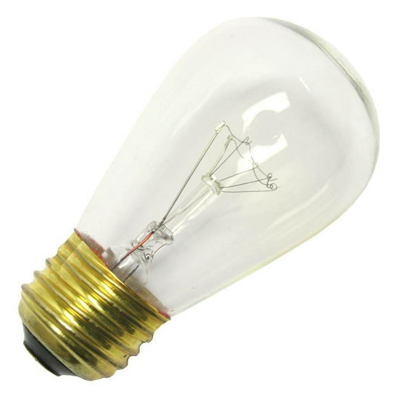 General 17240 - 15S14/CL 130V Standard Screw Base Clear Scoreboard Sign Light Bulb