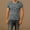 Gray, variant on Zysthvn Mens T Shirts Summer Casual Man Tee Shirt Solid Crew Neck Short Sleeve Pullover Shirts