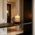 thumbnail image 5 of TFYZYY Black Wrought Iron Lantern Candle Holder Romantic Candle Stand for Home Decor Stylish Ambiance Accent for Living Room and Dining Table Practical Decorative Item, 5 of 6