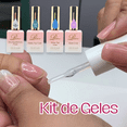 thumbnail image 4 of 4pzs Kit Gel Base Coat Matte Top Coat Polygel Uñas Uv 15ml, 4 of 8