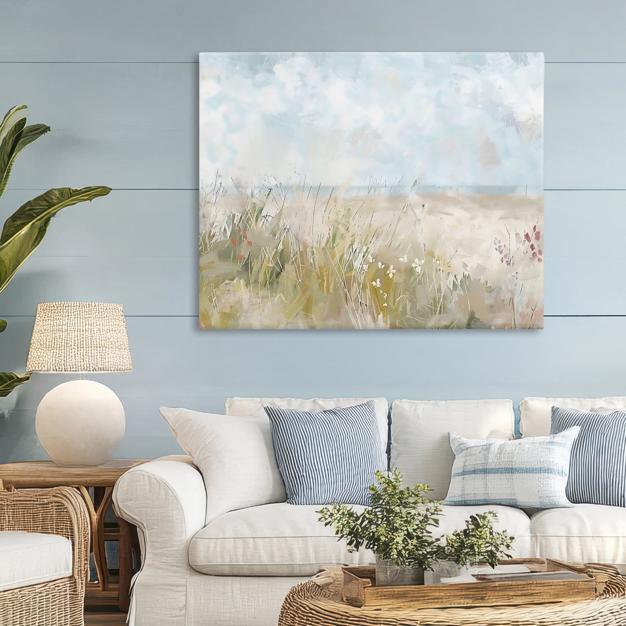 Stupell Industries Flowers By The Ocean Canvas Wall Art, design by Creative Studio