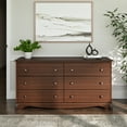 thumbnail image 6 of Prepac Sonoma Cherry 6-Drawer Double Dresser for Bedroom, CDC-6330-V, 59" W x 17.5" D x 29" H, 6 of 13