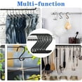thumbnail image 6 of 12 Pack 4 Inch S Hooks for Hanging Plants,Heavy Duty S Hooks, Vinyl Coated Non Slip Clothes S Hooks, White S Hooks Pot Rack Closet Hooks for Hanging Plants, Clothes, Kitchen Utensil, Pots, Pans, 6 of 7