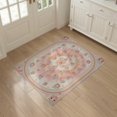 thumbnail image 3 of ODIKA 3'x5' Washable Accent Rug Pet Friendly, Non-Shedding Mat Pink Kawaii Tie Dye Swirls Mermaid Galaxy Shaped Flowing Dynamic for Bedside, Nursery Room, 3 of 7
