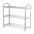 thumbnail image 2 of CXALSSY 3-Tier Plastic Shoe Rack - Pink, 16.53×7.48×16.92in, Small Shoe Rack Organizer for Entryway Closet and Front Door Entrance, 2 of 6