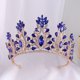 thumbnail image 2 of Zhuge Tiara de boda para novia, diadema de princesa, corona nupcial, joyería para el cabello con diamantes de imitación de cristal, decoración para novia, cumpleaños, graduación, boda (rosa), 2 of 4