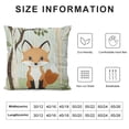 thumbnail image 5 of Patifu Forest Animal Pillow Covers  Deer Fox Bear Raccoon Decorative Throw Pillowcases for Sofa Couch Kids Classroom Decor 24x24in, 5 of 5